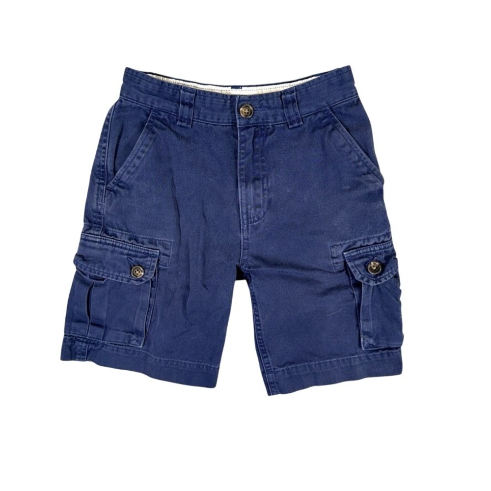 Polo Ralph Lauren Boys Navy Blue Classic Chino Cargo Shorts Size 6